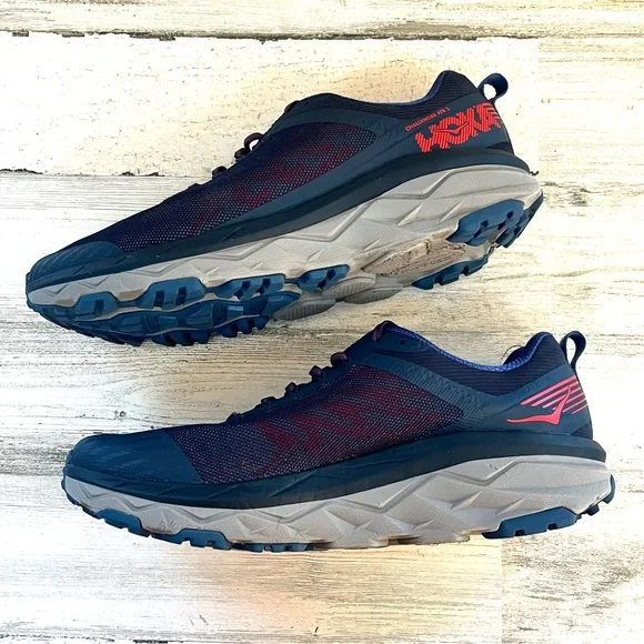 Hoka Challenger ATR 5 Men’s All Terrain Running Shoes Size 12.5 In Blue/Red - Picture 8 of 11